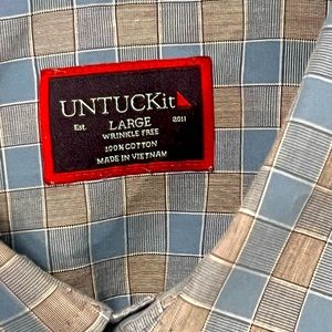 Wrinkle Free Untuckit Men’s Long-sleeve Shirt